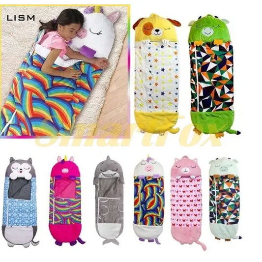 Единорог Детский спальный мешок на молнии 3 в 1 игрушка подушка спальник и встроенная подушка
