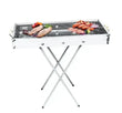 Переносной мангал барбекю гриль BARBECUE TRAY 770SS MD-008 70х30х70 см с решеткой, портативный металлический мангал