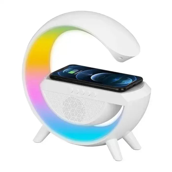 Умный светильник/ Ночник c беспроводной зарядкой для телефона/Bluetooth-колонка