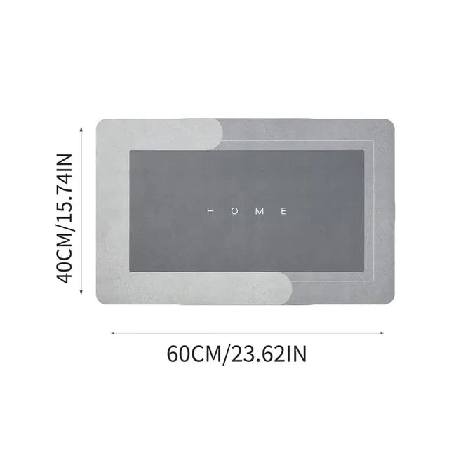 Коврик в ванну влаговпитывающий суперпоглощающий нескользящий Bath Mat Super Absorbent (40х60см)