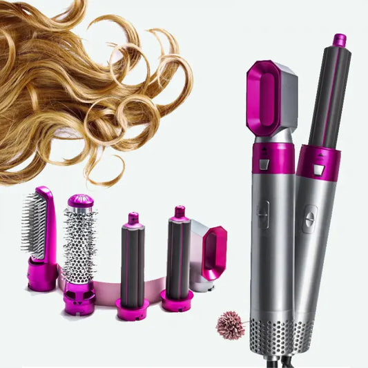 Стайлер Hot Air Styler 5в1 для укладки волос, 1000 Вт, 5 насадок, с кейсом