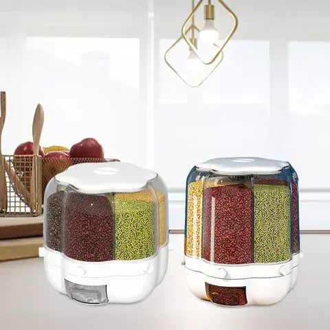 Фигурный органайзер для круп с дозатором 8 л