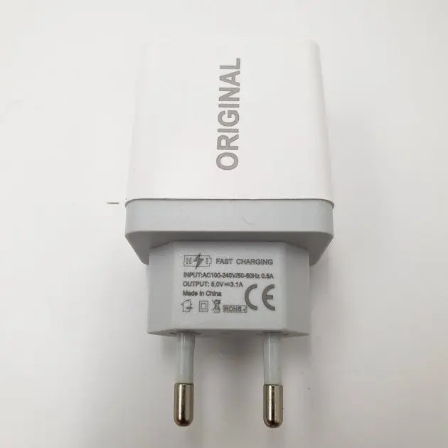 Адаптер (А-14) 220v 2 usb with digital display CX QC03