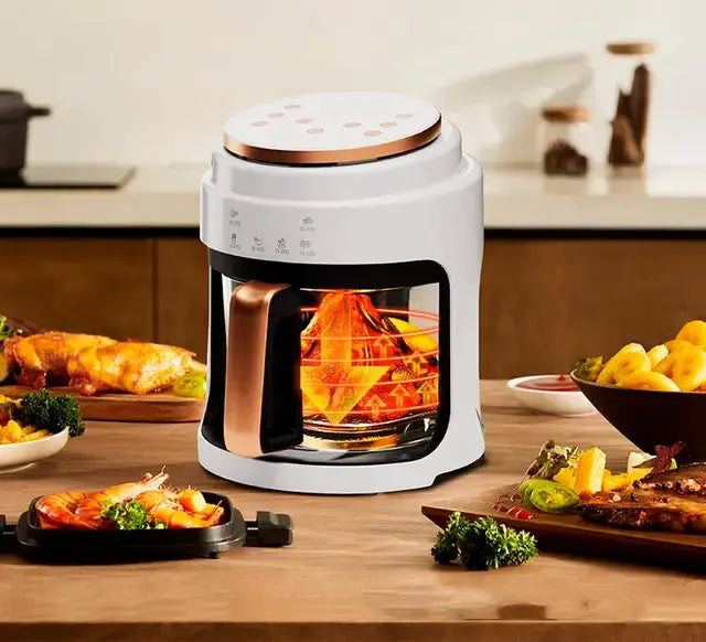 Аэрофритюрница безмасляная сенсорная на 6л Gold Diamond TK9905 3200Вт