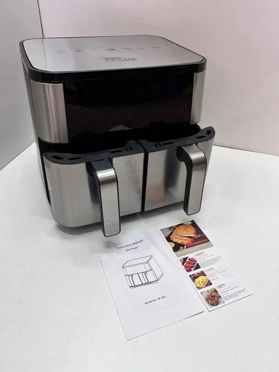 Аэрофритюрница на 2 чаши Zepline ZP-209 с мощностью 4000Вт на 12л