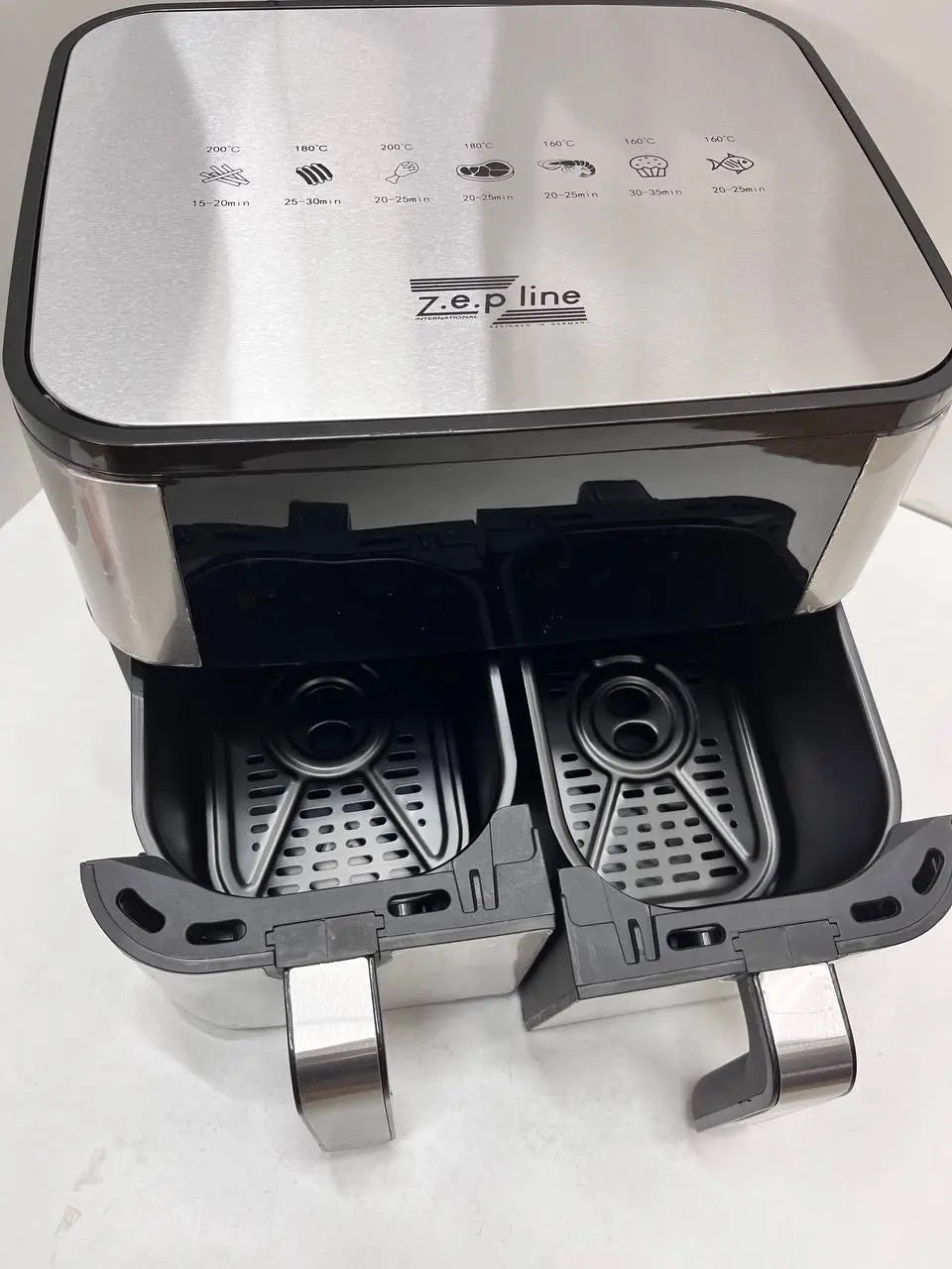 Аэрофритюрница на 2 чаши Zepline ZP-209 с мощностью 4000Вт на 12л