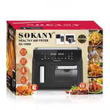 Аэрофритюрница Sokany SK-10060 с 2 чашами, сенсорное управление