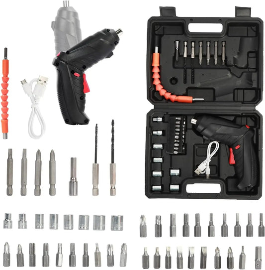 Аккумуляторная отвертка трансформер, 48 элементов, мини-шуруповерт