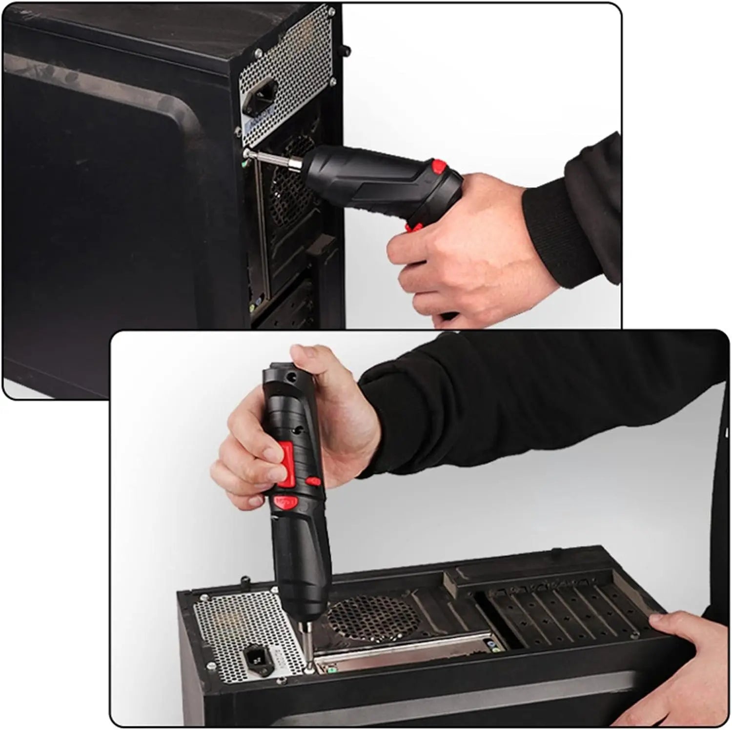 Аккумуляторная отвертка трансформер, 48 элементов, мини-шуруповерт