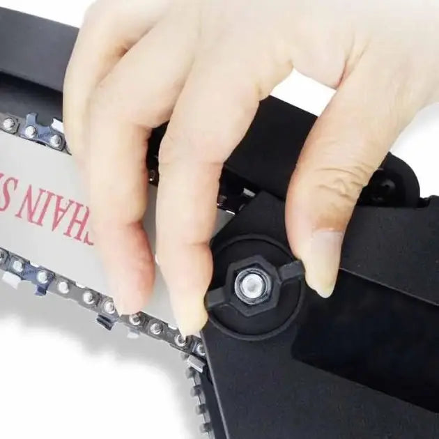 Аккумуляторная цепная мини-пила сучкорез для обрезки деревьев Mini Electric Chainsaw Black 1 АКБ