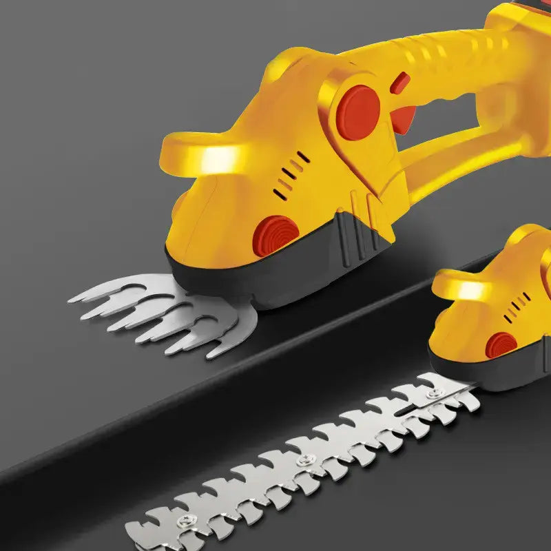 Аккумуляторные ножницы-кусторезы на 24Вт с 2 насадками по уходу за садом в кейсе