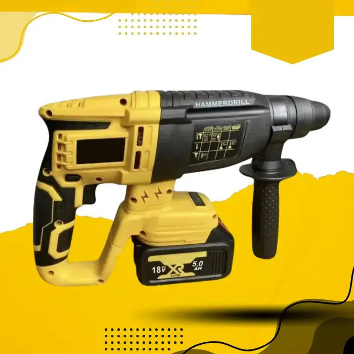 Аккумуляторный бесщеточный перфоратор с двумя аккумуляторами 18V 5Ah в кейсе ударный PD2A-18-M2
