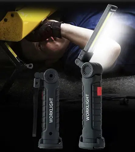 Аккумуляторный фонарь лампа светильник WORKLIGHT W-52 складной (от USB/с МАГНИТОМ/с КРЮЧКОМ)