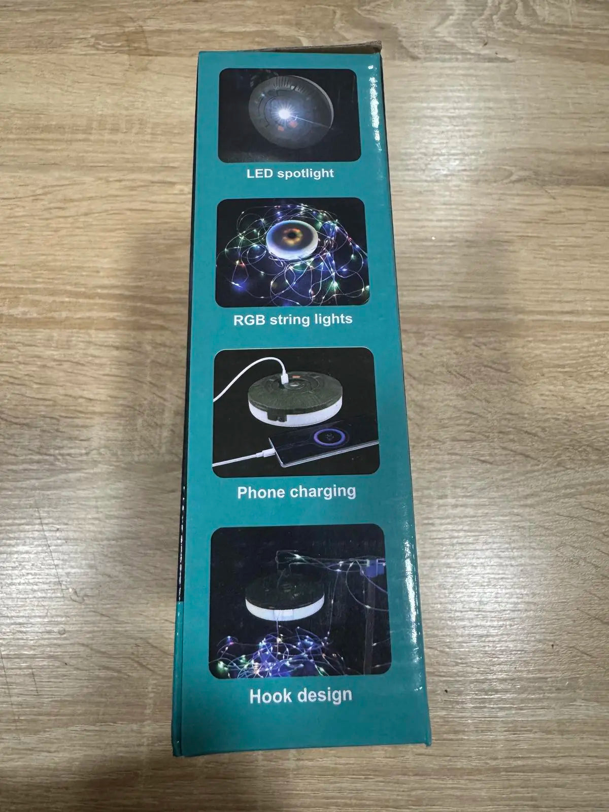 Аккумуляторный фонарь с гирляндой, USB и магнитным креплением / Подвесной фонарь для кемпинга 20м