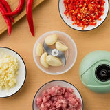 Аккумуляторный мини измельчитель для продуктов 250мл, с USB / Кухонный мини блендер для овощей