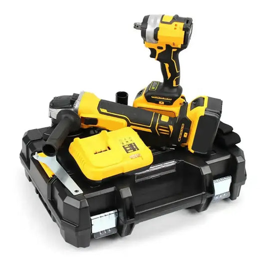 Аккумуляторный набор инструментов в кейсе 2 в 1 Болгарка и Гайковерт