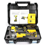 Аккумуляторный набор инструментов в кейсе 2 в 1 Болгарка и Гайковерт