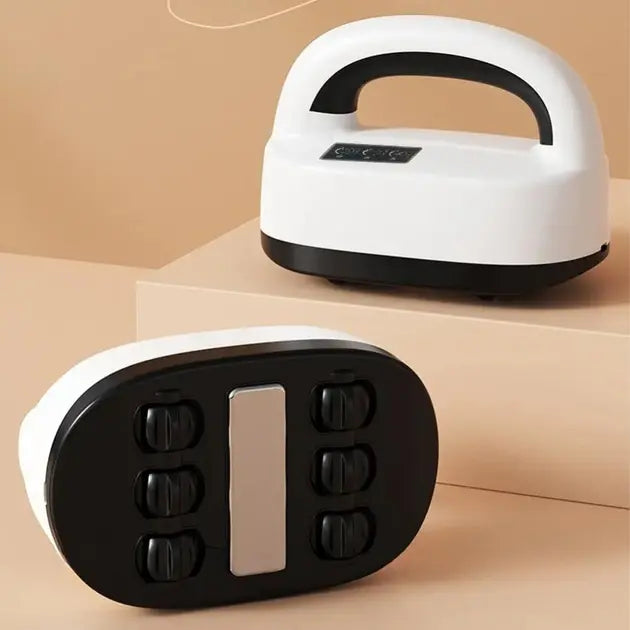 Аккумуляторный роликовый массажер с подогревом LKL-0128 вибрационный беспроводной для всего тела