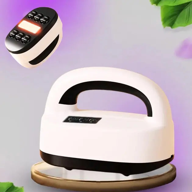 Аккумуляторный роликовый массажер с подогревом LKL-0128 вибрационный беспроводной для всего тела