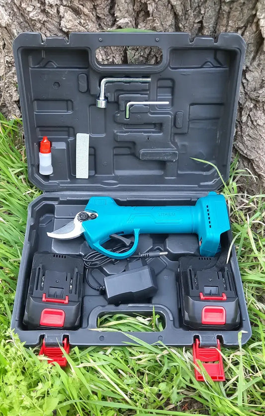 Аккумуляторный садовый секатор 24V + 2 аккумулятора Сучкорез / Аккумуляторные садовые ножницы Crafting tools