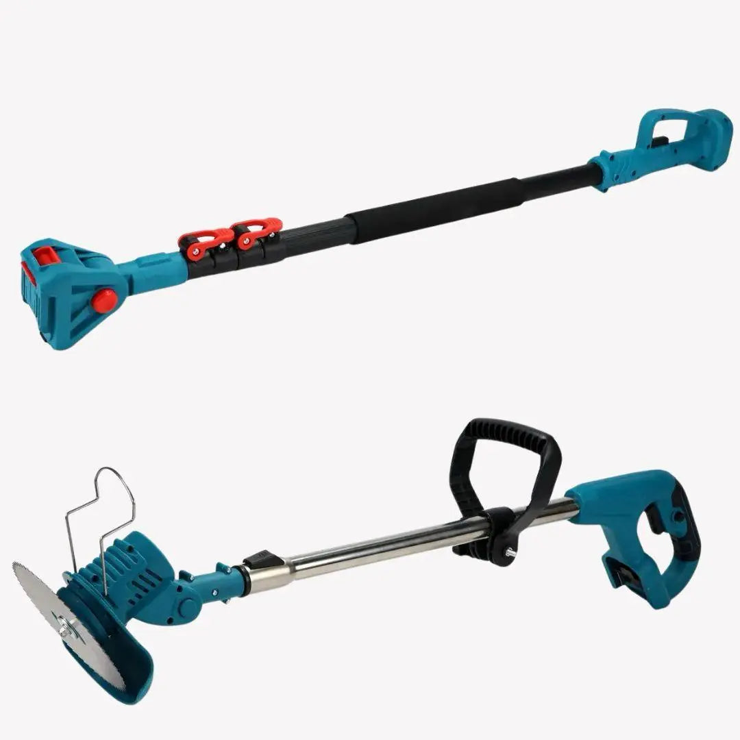 Аккумуляторный универсальный садовый набор 6 в 1 / Секатор / Мини-пила / Триммер / Воздуходувка / Удлинитель / Кусторез