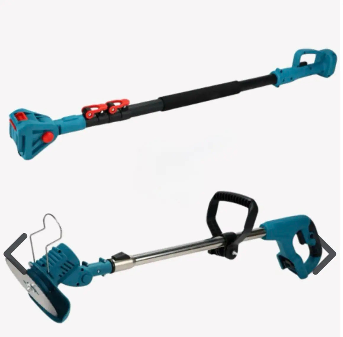 Аккумуляторный универсальный садовый набор 6 в 1 / Секатор / Мини-пила / Триммер / Воздуходувка / Удлинитель / Кусторез