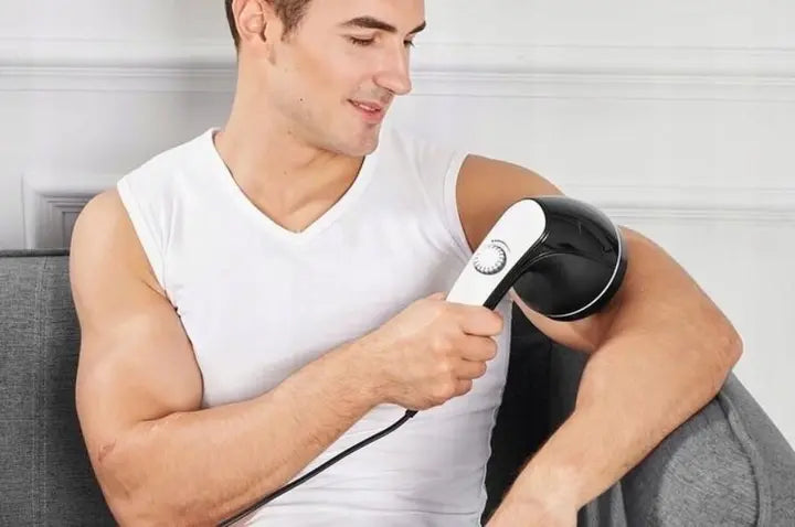 NEW Антицеллюлитный массажер Body Massage, 4 насадки / Вибромассажер с ИК подогревом / Массажер для тела