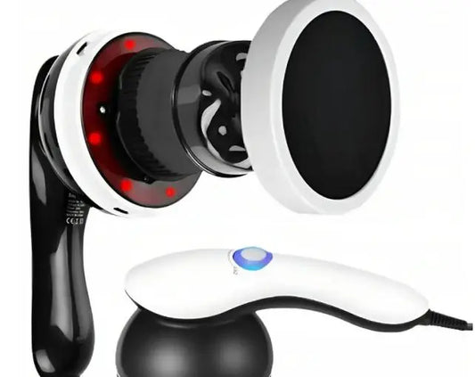 NEW Антицеллюлитный массажер Body Massage, 4 насадки / Вибромассажер с ИК подогревом / Массажер для тела