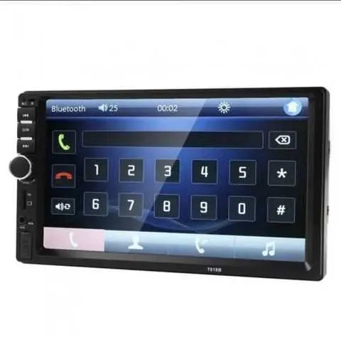 Универсальная автомагнитола 2 Din сенсорная, Bluetooth AMP 7018B, с пультом в комплекте