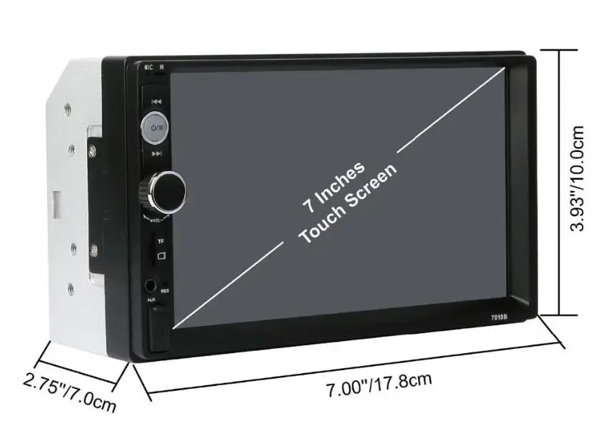 Универсальная автомагнитола 2 Din сенсорная, Bluetooth AMP 7018B, с пультом в комплекте
