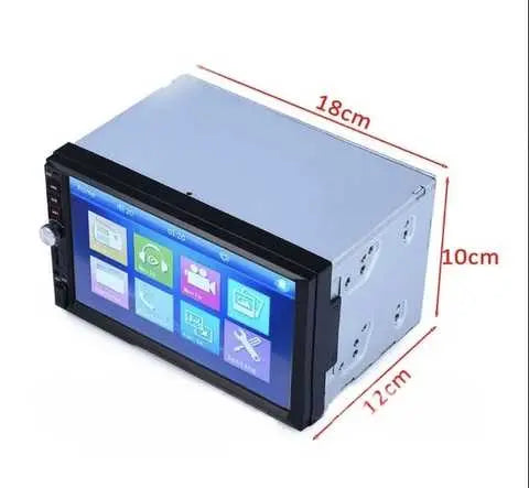 Универсальная автомагнитола 2 Din сенсорная, Bluetooth AMP 7018B, с пультом в комплекте