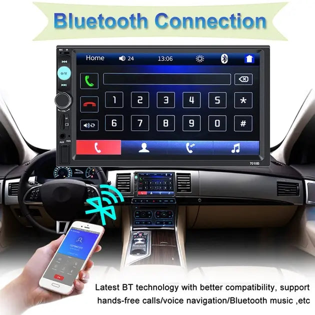 Автомагнитола CML-PLAY 7010B 2DIN с пультом ДУ (сенсорный экран)