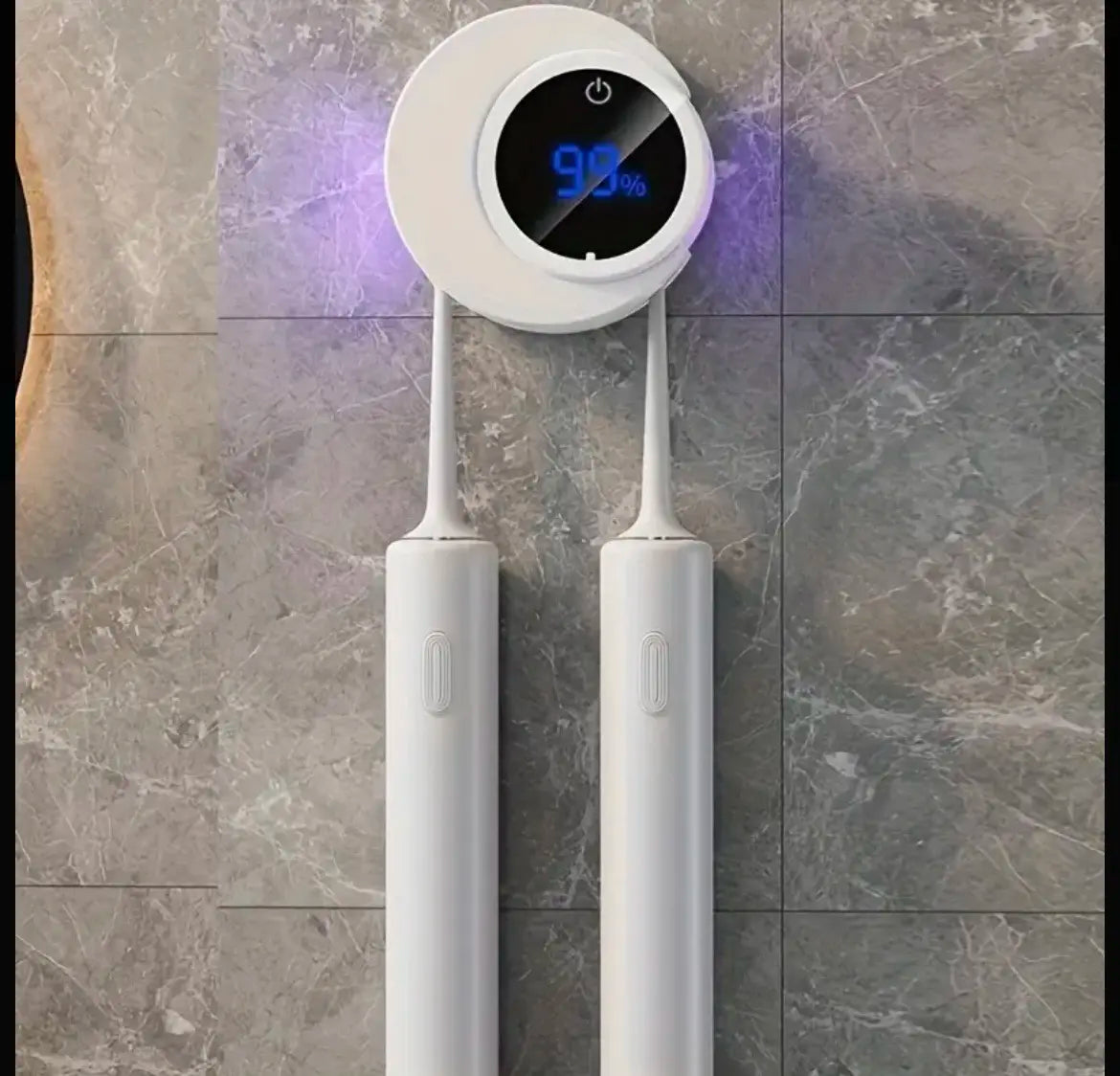 Автоматический настенный держатель-стерилизатор для зубных щеток с УФ-дезинфекцией, стерилизатор с дисплеем