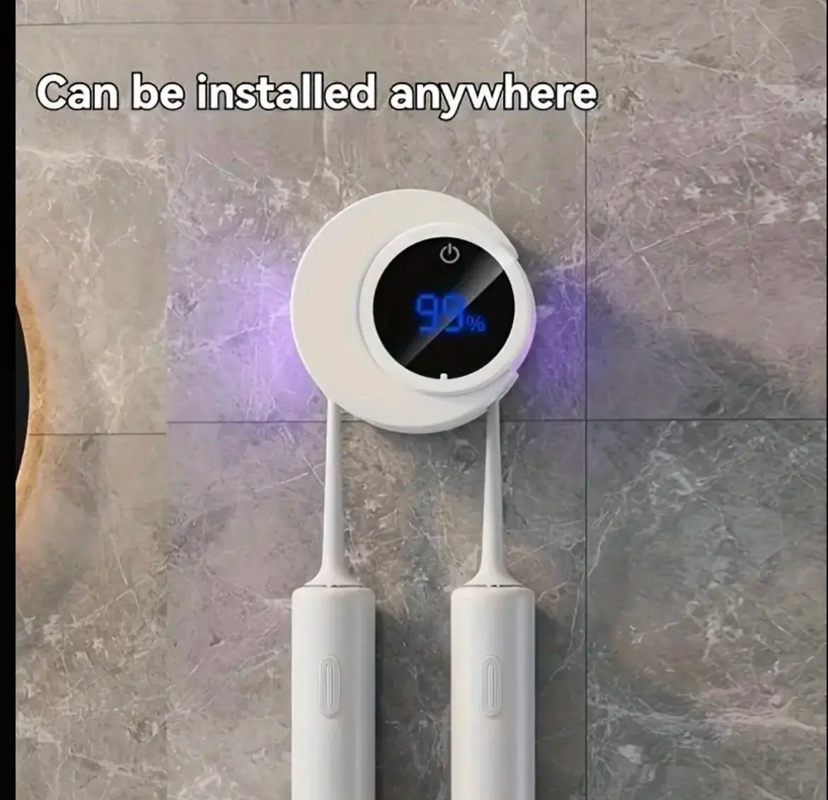 Автоматический настенный держатель-стерилизатор для зубных щеток с УФ-дезинфекцией, стерилизатор с дисплеем