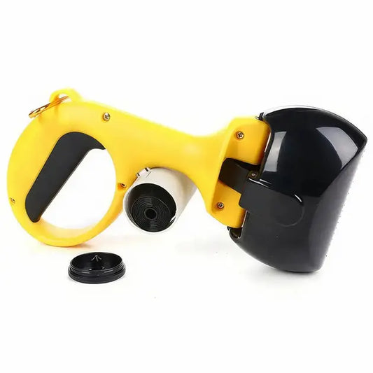 Автоматический совок для уборки Pooper Scooper Big 27 x 13 x 9 см / Щипцы для уборки с карабином и мешками в комплекте