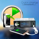 Автомобильная Bluetooth магнитола PI 4023 BT с пультом на руль и большим экраном