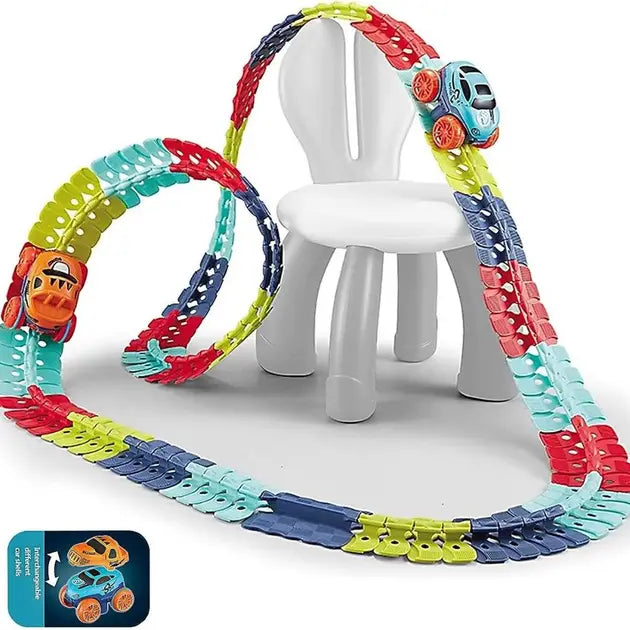 Автомобильная гоночная трасса с машинкой гибкий гоночный трек с машинками Cheangeble Track 138 pcs