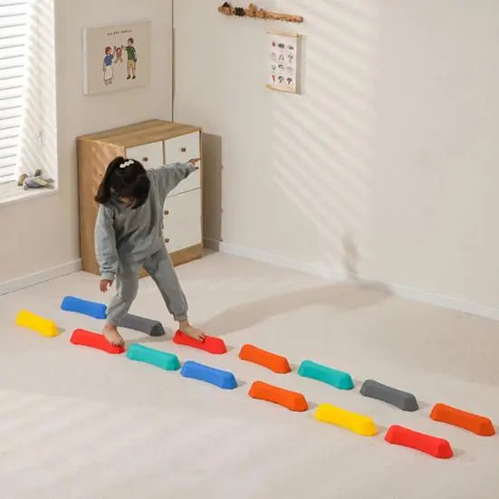 Балансировочная дорожка для детей / 6 мостов шагового баланса