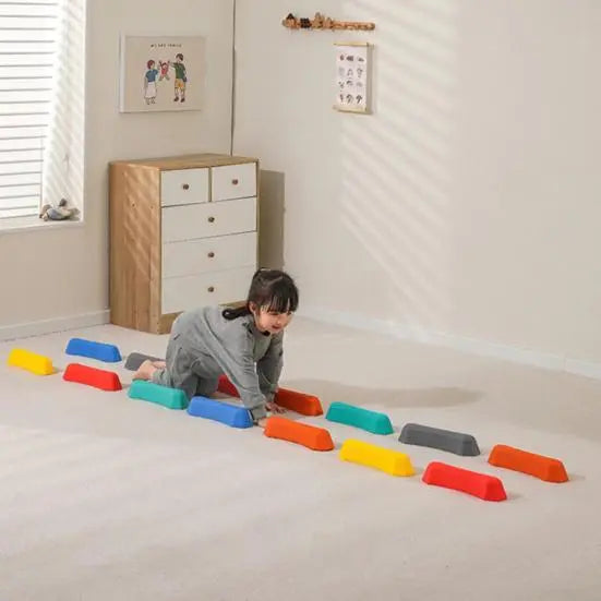 Балансировочная дорожка для детей / 6 мостов шагового баланса