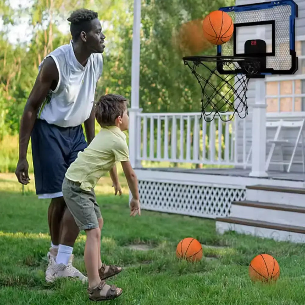Баскетбольное кольцо с электронным табло / Детский набор для баскетбола Мяч и Щит с кольцом со звуковыми эффектами