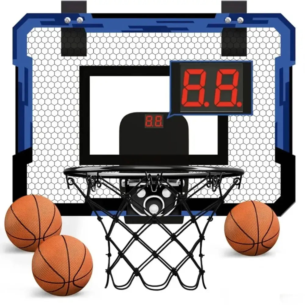 Баскетбольное кольцо с электронным табло / Детский набор для баскетбола Мяч и Щит с кольцом со звуковыми эффектами