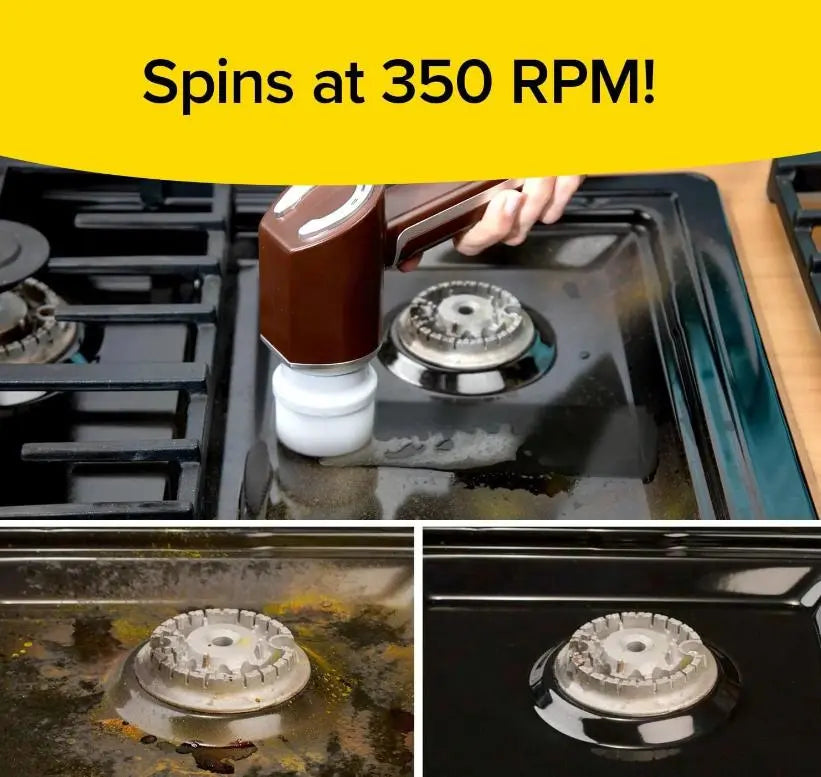 Беспроводная электрическая щетка для уборки и мойки посуды с 5 сменными насадками, USB зарядка