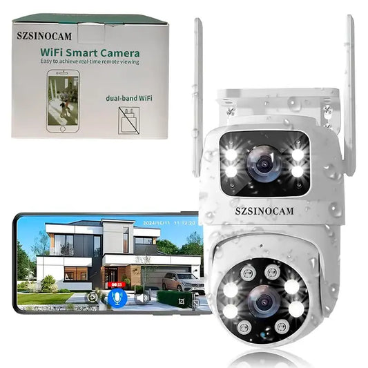 Беспроводная поворотная WiFi камера SZSINOCAM TY-Q2 O-KAM Pro / Внешняя камера видеонаблюдения