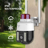 Беспроводная уличная камера WiFi PTZ Verto VRT-C262 FHD 4mp поворотная с сигнализацией