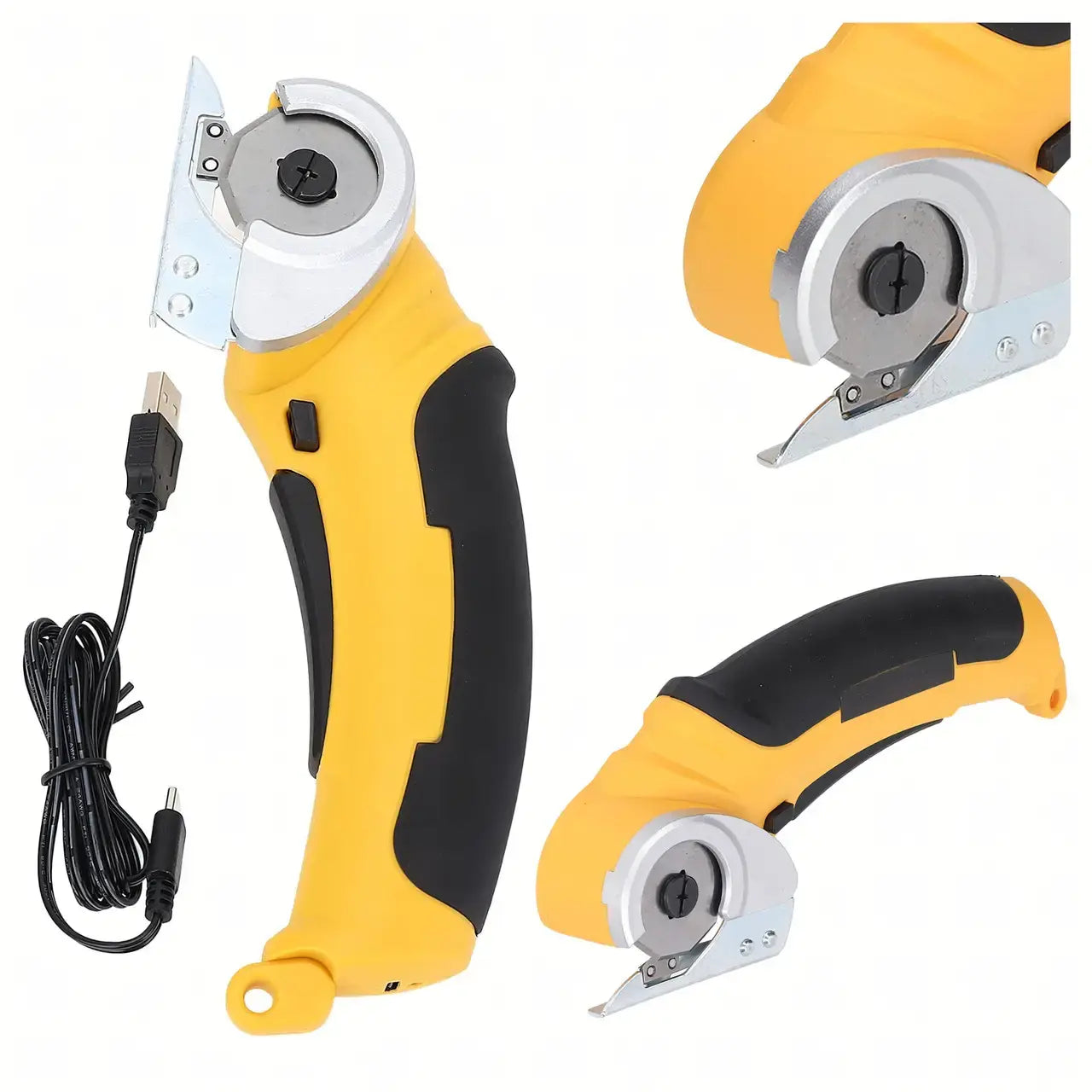 Беспроводные электрические ножницы / Аккумуляторный дисковый резак для картона, Электроножницы до 6 мм, 4 В