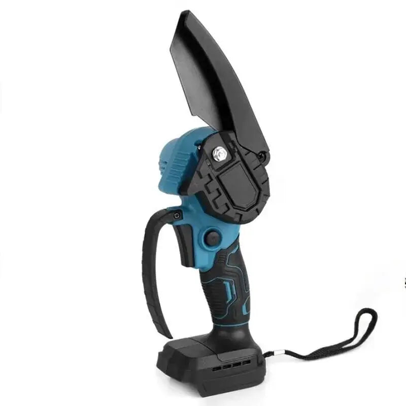 Аккумуляторная цепная мини-пила6 inch Electric SAW BLUE кейсом / 2 аккумулятора 4А/ч 8644