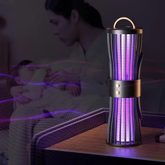 Бесшумная лампа-ловушка для комаров, ночник, зарядка через USB, LY-936