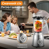 Блендер измельчитель стационарный Sokany SK-186 портативный блендер с чашей 1,5л