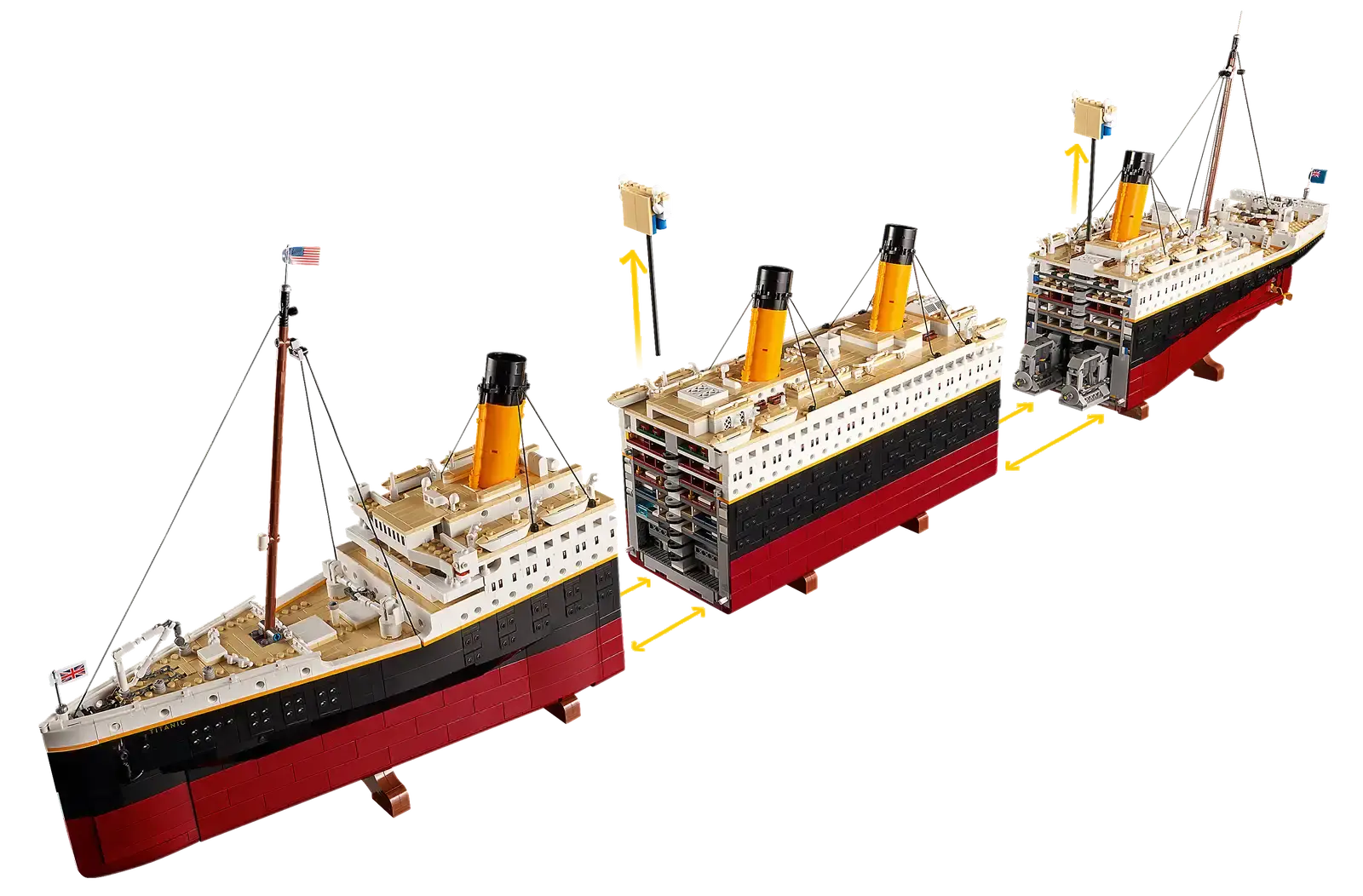 Блочный конструктор Титаник 1.15 метра, 9090PCS