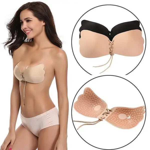 Бюстгальтер-невидимка Fly Bra лифчик без бретелей на шнуровке